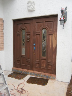 Custom Painting Double Doors